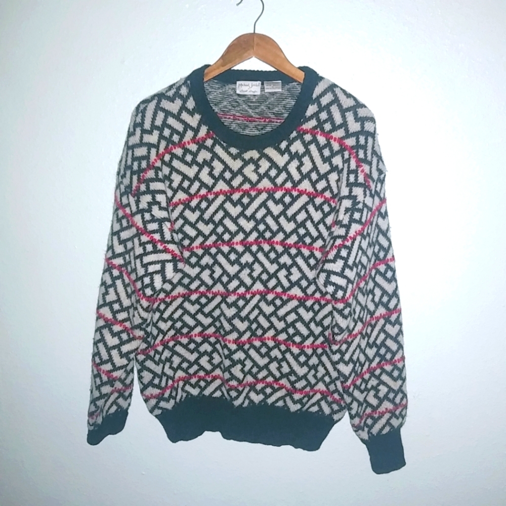 Michael Jordan M Mens Vintage Wool Pullover Sweater